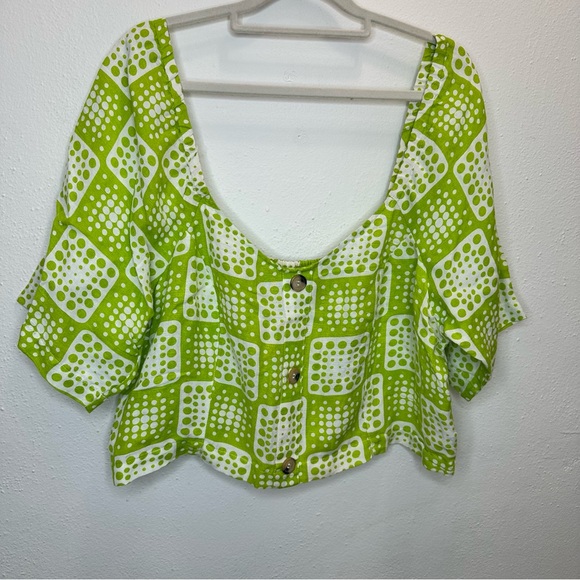 R-197. the Odells Julie Top Green Size XLarge - Picture 3 of 13
